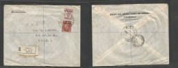 BC - MEF. 1950 (4 Apr) BA. Tripolitania. Tripoli - MELF 1 (15 April) Registered Multifkd Reverse Transited + Arrival APO - Autres & Non Classés