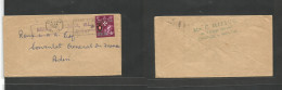 BC - Malta. 1969 (20 July) Qrendi, Valleta - Aden. Fkd Env 4d Tied Slogan Cachet + "Missent To Jamaica, WI" Box Cachet.  - Other & Unclassified