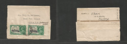 BC - Malta. 1935 (9 Dec) Sliema - USA, Omaha, Nebr. Multifkd Silver Jubilee Multifkd Complete Wrapper, Tied Cds At 1d Ra - Altri & Non Classificati