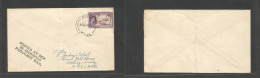 BC - Fiji. 1957 (18 Dec, Day Figure Inverted) Suva - England, Woking. Paquebot Mail. Single 3d Fkd Env + SS Mariposa Cac - Sonstige & Ohne Zuordnung