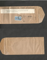 BC - Cyprus. 1964 (12 Sept) Nicosia - France, Dijon. Fkd Unsealed Envelope, 30m Rate, Illustrated Turkish Bomb Slogan Wa - Autres & Non Classés