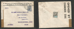 Argentina - XX. 1940 (13 June) Buenos Aires - England, Kingston On Thames, Surrey. Comercial Fkd Env, WWII Censored. Rev - Altri & Non Classificati