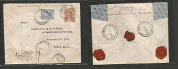 Argentina - XX. 1938 (29 Nov) Canal San Fernando - Buenos Aires. Registered Multifkd, Cds. VF, Nice Origin + R-label. - Other & Unclassified