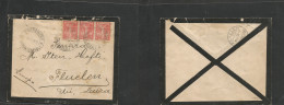 Argentina - XX. 1922 (24 Oct) Ivanowsky, Pampa Central - Fluelen, Uri, Switzerland (19 Nov) Multifkd Envelope. Superb Vi - Sonstige & Ohne Zuordnung