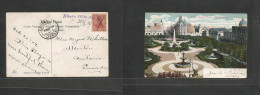 Argentina - XX. 1909 (20 Oct) Pqbt Cancel Konig Wilhelm II (Dutch) Buenos Aires - Canada, Elderton, ONT Via Lisboa 5c Fk - Autres & Non Classés