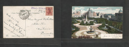 Argentina - XX. 1909 (20 Oct) Pqbt Cancel Konig Wilhelm II (Dutch) Buenos Aires - Canada, Elderton, ONT Via Lisboa 5c Fk - Andere & Zonder Classificatie