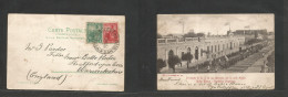 Argentina - XX. 1904 (31 Oct) Est Amb Nº5 / Bahia Blanca - England, Warwickshire, Stratford. Multifkd Ppc. Scarce And VF - Autres & Non Classés