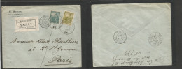 Argentina - XX. 1903 (12 May) Buenos Aires - France, Paris (6 June) Registered Multifkd Comercial Envelope, At 27c Rate, - Altri & Non Classificati