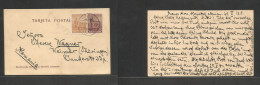 Argentina - Stationery. 1915 (21 Oct) Buenos Aires - Germany, Weimar, Thuringen. 4c Brown + Adtl Stat Card, At 5c Rate,  - Altri & Non Classificati