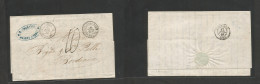 ARGENTINA. 1866 (14 June) Buenos Aires - France, Bordeaux (17 July) Stampless EL With Text, "Buenos Ayres Pq 1" Cds + "B - Other & Unclassified