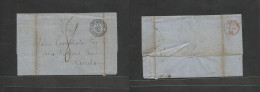 ARGENTINA. 1862 (6 Oct) Buenos Aires - London, UK (22 Nov) E Via French Pqbt "Conf Argentina / Saitongue" Octagonal + "F - Altri & Non Classificati