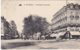 CPA: PERIGUEUX: Promenade Daumesnil , Chapellerie,,carte Animée (voyagée Le 8-10-23 - Périgueux