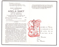 DP Adela Smet ° Belsele Sint-Niklaas 1879 † 1952 X Jan De Meester // Van Bossche // G. Gezelle - Imágenes Religiosas