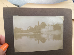 Photo Snapshot 1900 BOURDON-LANCY Maison Au Bord De L’eau - Personnes Anonymes