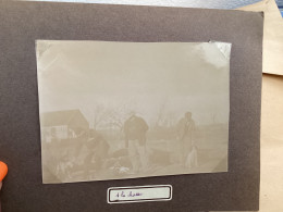 Photo Snapshot 1900 BOURDON-LANCY Homme à La Chasse Avec Leurs Chiens - Anonieme Personen