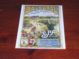 76436-       BALMORAL, HOTEL-RESTAURANT - SPA - Publicité