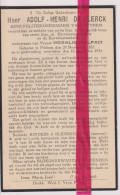 Devotie Doodsprentje Overlijden - Politie Commissaris Adolf De Clerck Wedn Rosalie Malfait - Pittem 1857 - 1934 - Todesanzeige