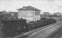 ITALIE SERRAVALLE SESIA La Gare Carte Photo - Autres & Non Classés