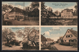 AK Dürnhofen, Gasthaus Zum Schwarzen Adler F. Lindörfer, Obere U. Untere Dorfansicht  - Autres & Non Classés