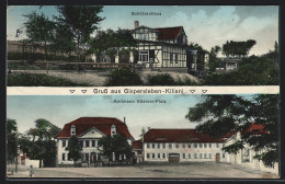 AK Gispersleben-Kiliani, Gasthof Schützenhaus, Amtmann Kästner-Platz  - Autres & Non Classés