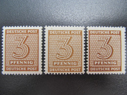 SBZ Nr. 126Ywa+wc+wd, 1945, Postfrisch, BPP Geprüft, Mi 50€  *DEK144* - Nuovi