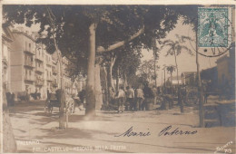 PALERMO-PIAZZA CASTELLO-MERCATO DELLA FRUTTA-FOTO SCIUTTO-CARTOLINA VERA FOTOGR-VIAGGIATA IL 30-6-1904-RETRO INDIVISO - Palermo