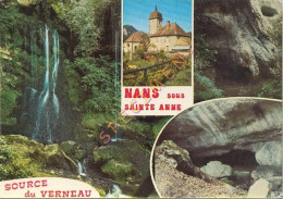 25. NANS-SOUS-SAINTE-ANNE – Source Et Cascade Du Verneau – Multivues (voir Scan Recto/verso) - Altri & Non Classificati