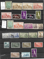 ESPAGNE -AERIEN-26 TRES BEAUX TIMBRES DONT 9 NEUFS *  17 OBLITERES PAS EMINCES-DEPUIS 1930 - Usati