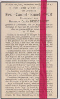 Devotie Doodsprentje Overlijden - Eric Pyck Echtg Cecile Heughebaert - Zonnebeke 1900 - Ieper 1937 - Décès