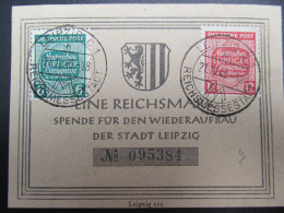 SBZ Nr. 124-125, Sonderkarte, Sonderstempel LEIPZIG  *DEL1011* - Cartas & Documentos