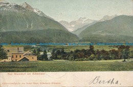 R105771 Bad Manndorf Bei Kotschach. Anton Rizzi. 1909. B. Hopkins - Monde