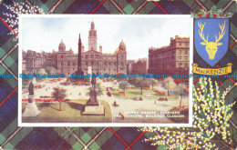 R105775 George Square. Cenotaph And Municipal Buildings. Glasgow. Valentine. Art - Mundo