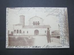 Basilika Von Saint Apollinaris In Classe Bei Ravenna , Fotokarte Schöne Karte Um 1901, 2 Abbildungen - Ravenna