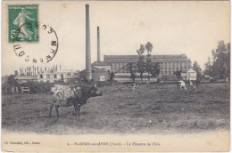 CPA: St- REMY-sur-AVRE: La Filature De L'Isle  ,pâturage, Vaches  (voyagé  Le 1er Octobre 1916) - Sonstige & Ohne Zuordnung