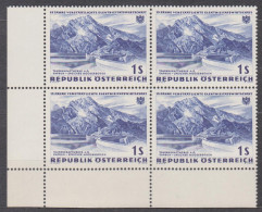 1962 , Verstaatlichte Elektrizitätswirtschaft , Speicher Mooserboden ( Mi.Nr.: 1103 ) (2) 4-er Block Postfrisch ** - Ungebraucht