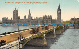 R106532 Westminster Bridge And Houses Of Parliament. London. Valentine - Other & Unclassified