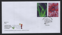 CYPRUS 2024 EUROPA CEPT ISSUE SET STAMPS ON OFFICIAL FDC - Cartas