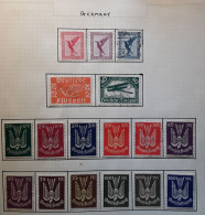 Deutsches Reich Allemagne 1922 - 1926 Luftpost Poste Aérienne   17 Timbres Neufs * Et Obl TB - Poste Aérienne & Zeppelin