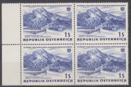 1962 , Verstaatlichte Elektrizitätswirtschaft , Speicher Mooserboden ( Mi.Nr.: 1103 ) (6) 4-er Block Postfrisch ** - Unused Stamps