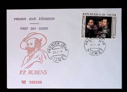 CL, FDC, Premier Jour, République Du Niger, Miamey, 25.2.1978, Peter Paul Rubens, L'artiste Et Des Amis - Niger (1960-...)