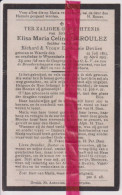 Devotie Doodsprentje Overlijden - Elisa Deroulez Dochter Richard & Euphrasie Devlies - Wervik 1875 - Wijnendale 1925 - Obituary Notices