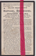 Devotie Doodsprentje Overlijden - Raphael Behaeghel Echtg Zenobie Dousy - Roesbrugge 1887 - Roeselare 1926 - Todesanzeige