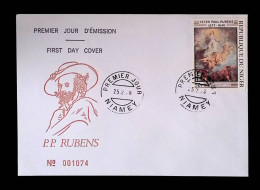 CL, FDC, Premier Jour, République Du Niger, Miamey, 25.2.1978, Peter Paul Rubens, L'assomption - Niger (1960-...)