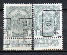 1495 Voorafstempeling Op Nr 81 - WATERLOO 10 - Positie A & B - Roller Precancels 1910-19