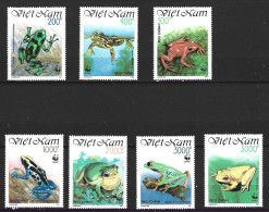 VIET NAM. N°1223-9 De 1991. WWF Batraciens. - Frogs