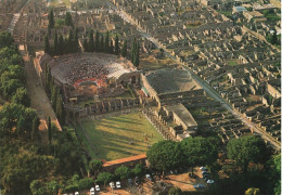 ITALIE - Pompei - Le Théâtre Petit - Le Théâtre Grand - Salle Des Gladiateurs - Vue Aérienne - Carte Postale Ancienne - Pompei