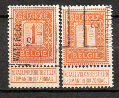 2194 Voorafstempeling Op Nr 108 - WATERLOO 13 - Positie A & B - Rolstempels 1910-19