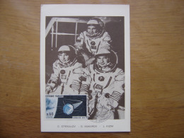 STREKALOV MAKAROV Carte Maximum Cosmonaute ESPACE Salon De L'aéronautique Bourget - Collections