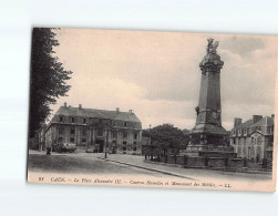 CAEN : La Place Alexandre III, Caserne Hamelin Et Monument Des Mobiles - état - Caen