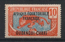 OUBANGUI - 1925-27 - N°YT. 63 - Panthère 10c - Neuf Luxe ** / MNH / Postfrisch - Unused Stamps